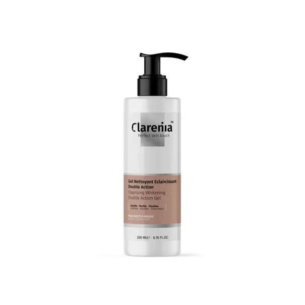 CLARENIA GEL NETTOYANT ECLAIRCISSANT DOUBLE ACTION PNS 200ML - CLARENIA