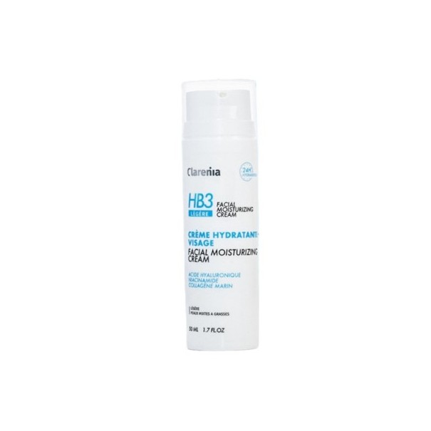 CLARENIA HB3 CREME HYDRATANTE VISAGE LEGERE 50ML - CLARENIA