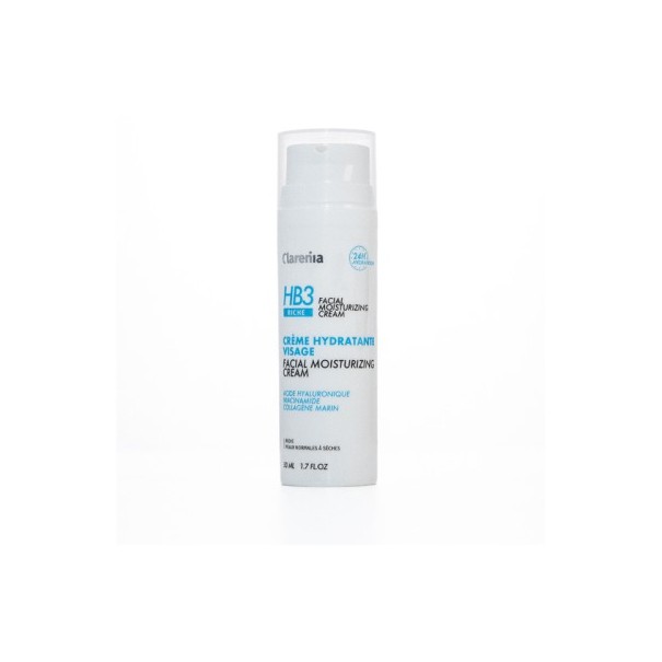 CLARENIA HB3 CREME HYDRATANTE VISAGE RICHE 50ML - CLARENIA