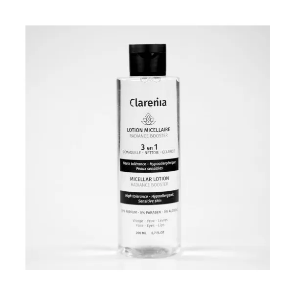 CLARENIA LOTION MICELLAIRE RADIANCE BOOSTER 3EN1 200ML - CLARENIA