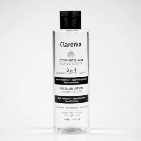 CLARENIA LOTION MICELLAIRE RADIANCE BOOSTER 3EN1 200ML - CLARENIA