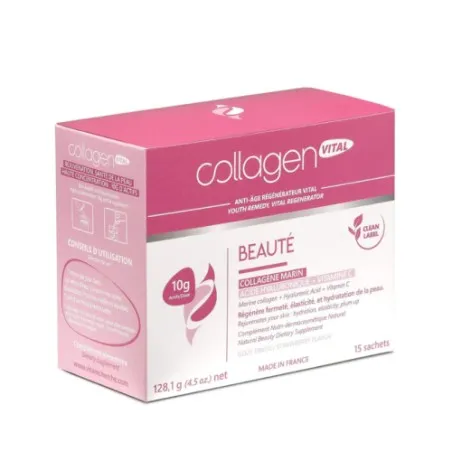 CLEAN LABEL COLLAGEN VITAL BEAUTE 15 SACHETS - CLEAN LABEL
