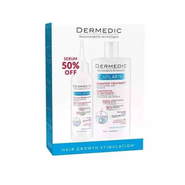 COFFRET DERMEDIC CAPILARTE ANTI CHUTE SHAMPOOING+SERUM (-50%) - DERMEDIC