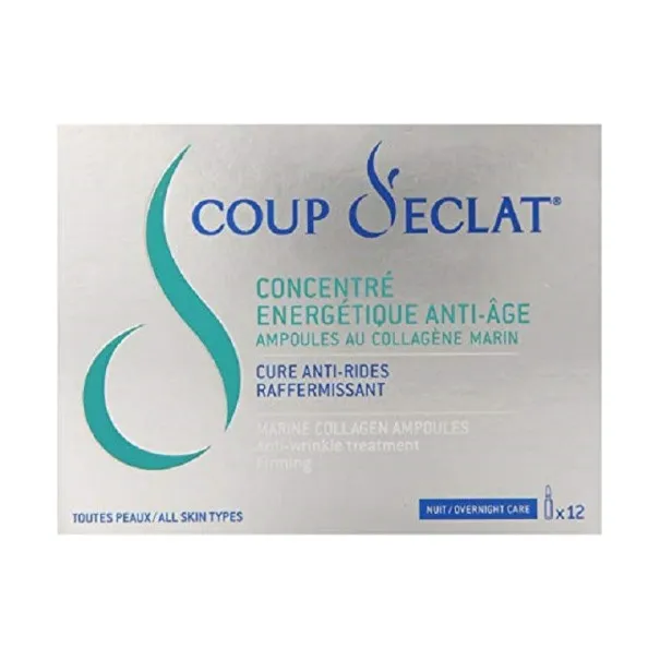 COUP D'ÉCLAT CONCENTRE ENERGETIQUE ANTI-AGE 12 AMPOULES - ASEPTA