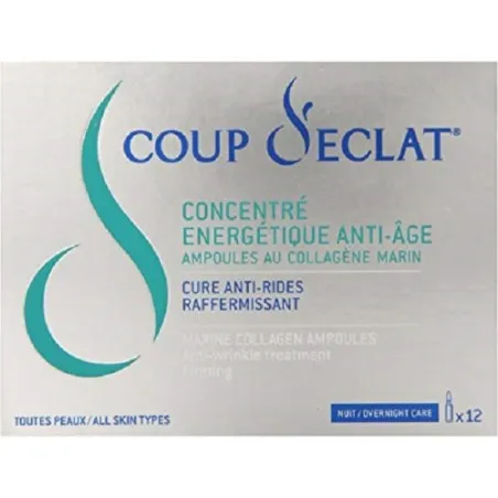 COUP D'ÉCLAT CONCENTRE ENERGETIQUE ANTI-AGE 12 AMPOULES - ASEPTA