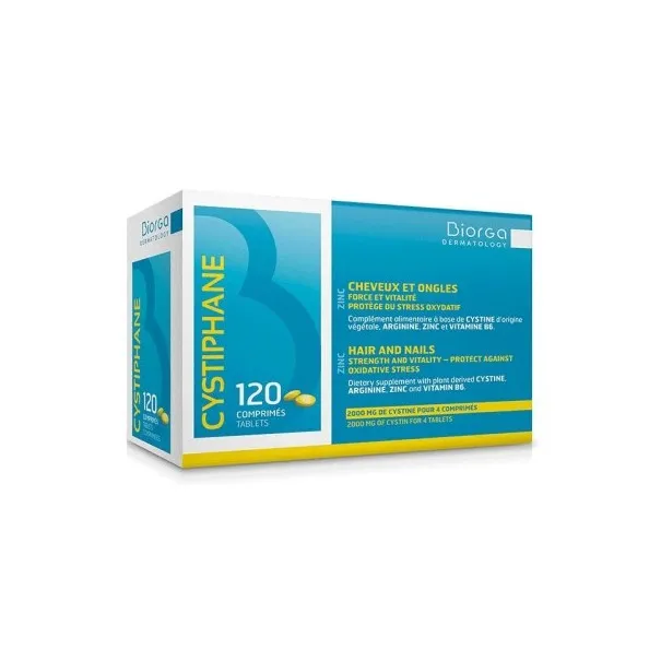 CYSTIPHANE CHEVEUX ET ONGLES 120 COMPRIMES - CYSTIPHANE BIORGA