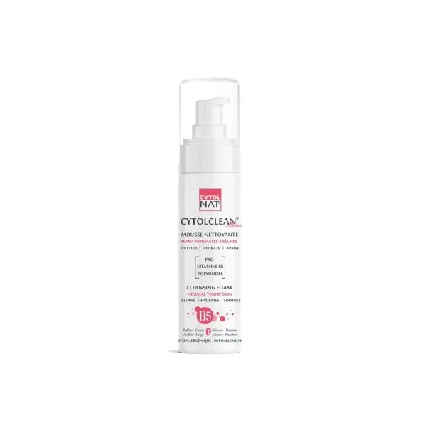 CYTOL CLEAN MOUSSE NETTOYANTE PEAUX NORMALES A SECHES 150ML - 