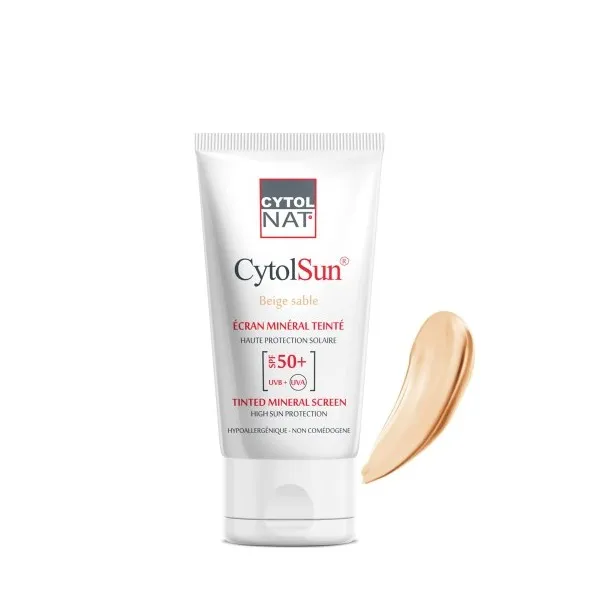 CYTOL CYTOLNAT CYTOLSUN ECRAN SPF50+ TEINTE BEIGE SABLE - CYTOLNAT