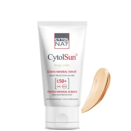 CYTOL CYTOLNAT CYTOLSUN ECRAN SPF50+ TEINTE BEIGE SABLE - CYTOLNAT