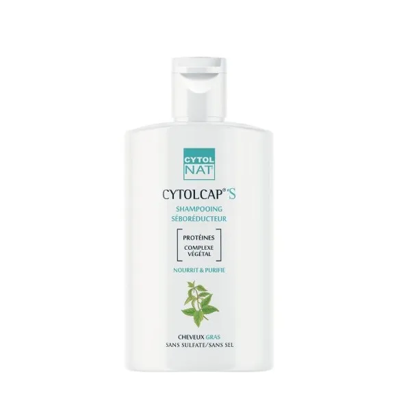 CYTOLNAT CYTOLCAP S SHAMPOOING SEBOREDUCTEUR CHEVEUX GRAS 200ML - CYTOLNAT