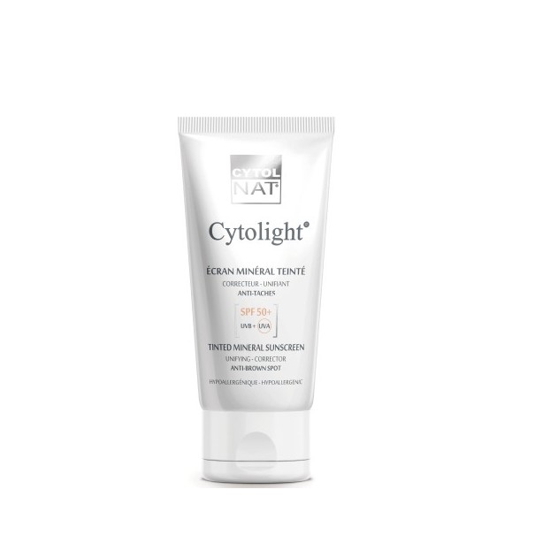 CYTOLNAT CYTOLIGHT ECRAN MINERAL TEINTEE ANTI TACHES SPF50+ 50ML - CYTOLNAT