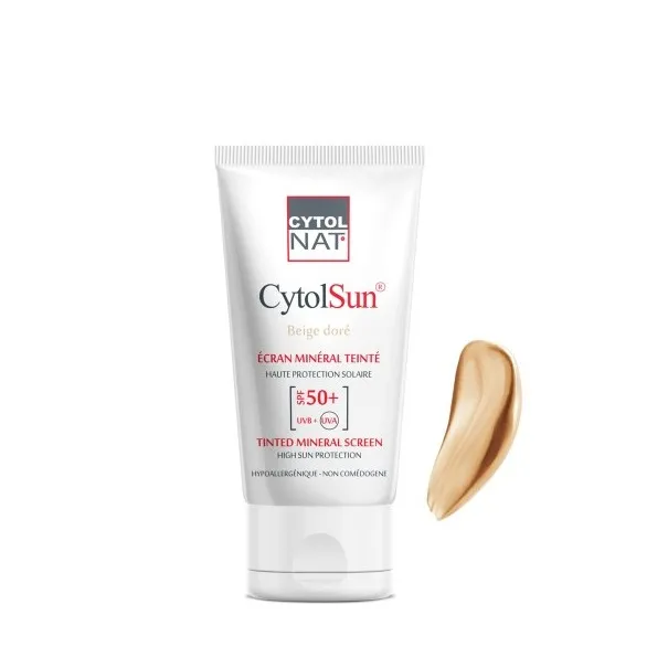 CYTOLNAT CYTOLSUN ECRAN SPF50+ TEINTE BEIGE DORE - CYTOLNAT