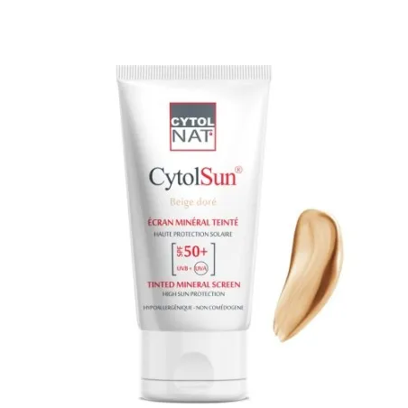 CYTOLNAT CYTOLSUN ECRAN SPF50+ TEINTE BEIGE DORE - CYTOLNAT