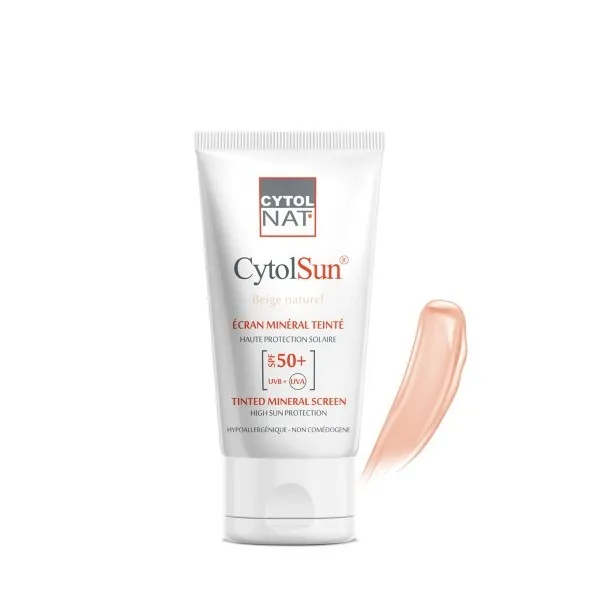 CYTOLNAT CYTOLSUN ECRAN SPF50+ TEINTE BEIGE NATUREL 50ML - CYTOLNAT