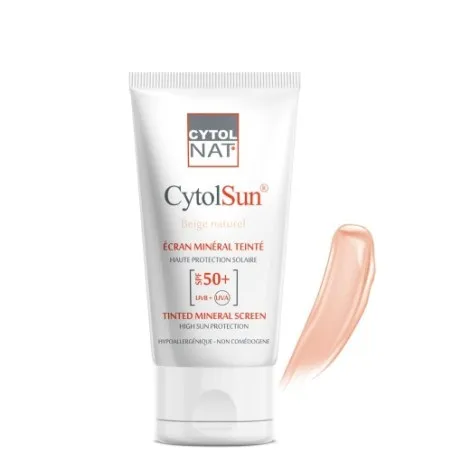 CYTOLNAT CYTOLSUN ECRAN SPF50+ TEINTE BEIGE NATUREL 50ML - CYTOLNAT
