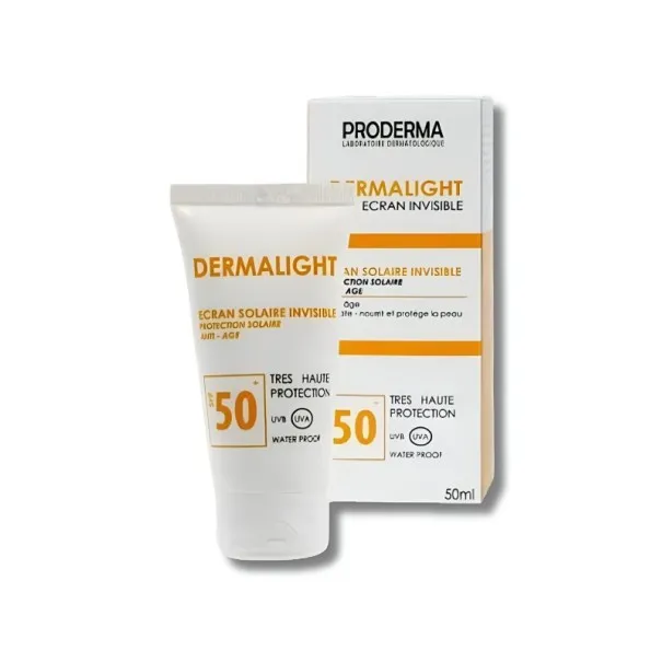 DERMALIGHT – ECRAN SOLAIRE ANTI AGE INVISIBLE SPF 50+ - DERMALIGHT