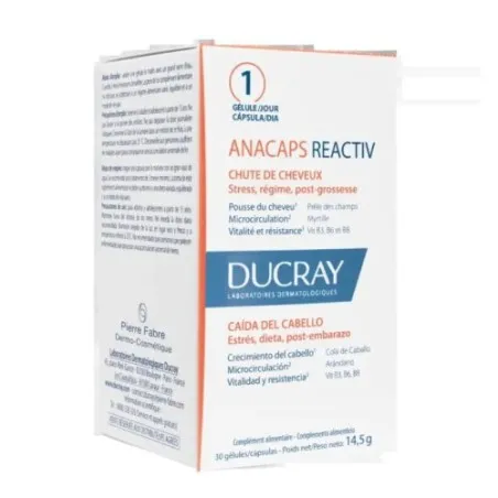 DUCRAY ANACAPS REACTIV 30 CAPSULES - 