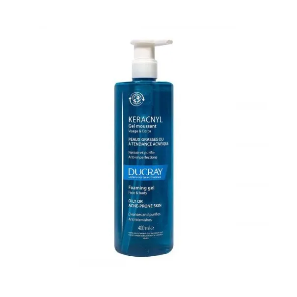 DUCRAY KERACNYL GEL MOUSSANT 400ML - CANTABRIA LABS