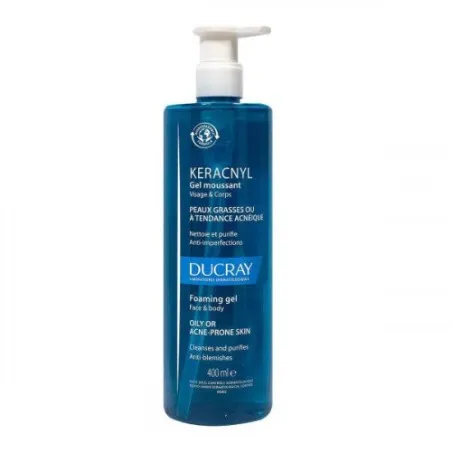 DUCRAY KERACNYL GEL MOUSSANT 400ML - CANTABRIA LABS