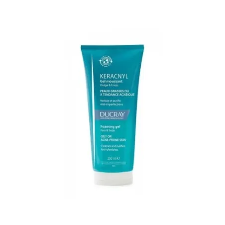 DUCRAY KERACNYL GEL MOUSSANT VISAGE ET CORPS 200ML - 