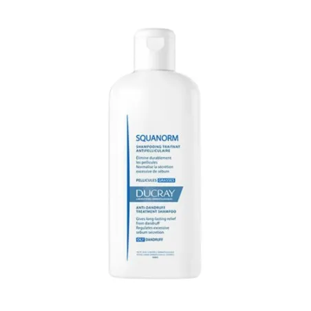 DUCRAY SQUANORM SHAMPOOING PELLICULES GRASSES 200ML - 