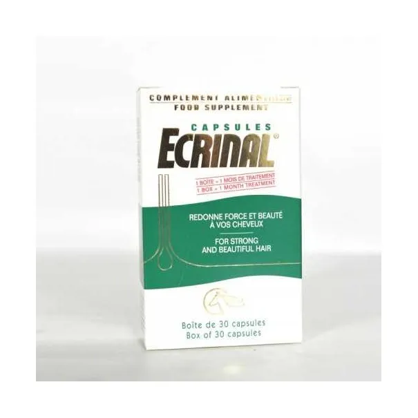 ECRINAL SOIN ET BEAUTE ONGLES ET CHEVEUX 30 CAPSULES - 