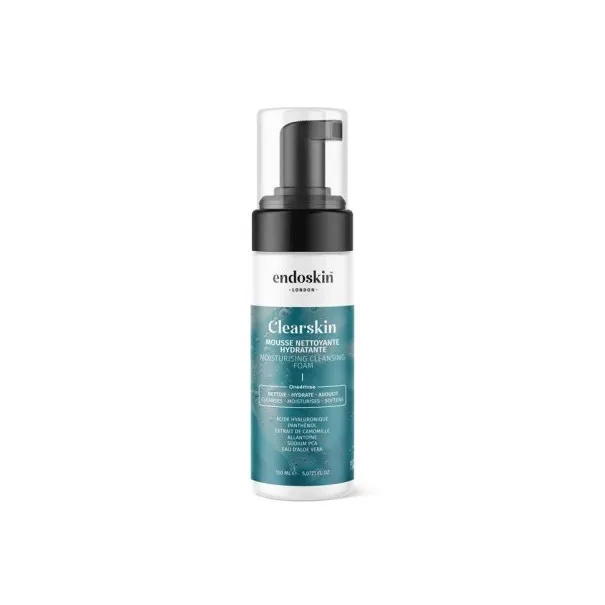 ENDOSKIN CLEARSKIN MOUSSE NETTOYANTE HYDRATANTE 150ML - ESTHELLE