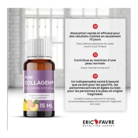 ERIC FAVRE PROGRAMME 10 JOURS PURE COLLAGEN+ 10*15ML - COUP D'ECLAT