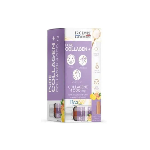 ERIC FAVRE PROGRAMME 10 JOURS PURE COLLAGEN+ 10*15ML - COUP D'ECLAT