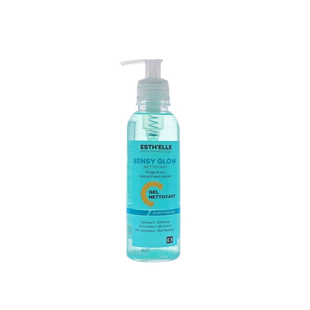 ESTHELLE SENSY GLOW GEL NETTOYANT VISAGE ET COU 250ML - ESTHELLE