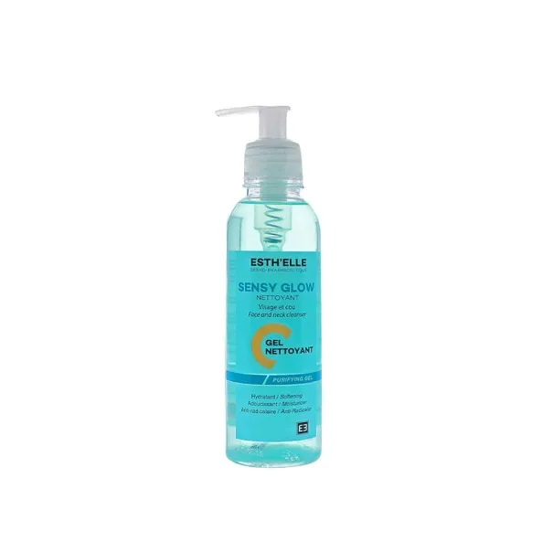 ESTHELLE SENSY GLOW GEL NETTOYANT VISAGE ET COU 250ML - ESTHELLE