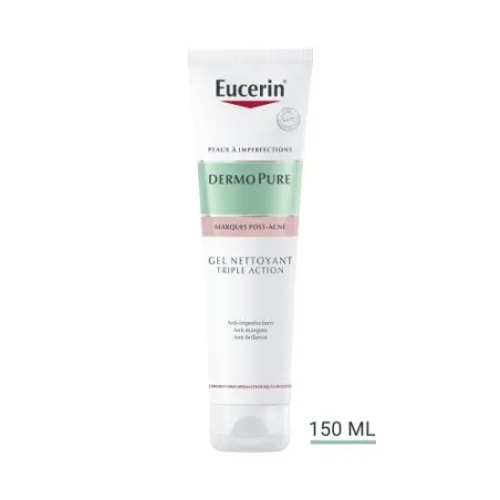 EUCERIN DERMOPURE GEL NETTOYANT TRIPLE ACTION 150ML - 