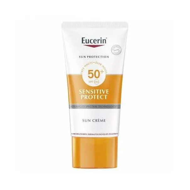 EUCERIN SUN SENSITIVE PROTECT CREME TRES HAUTE PROTECTION VISAGE SPF50+ 50ML - 