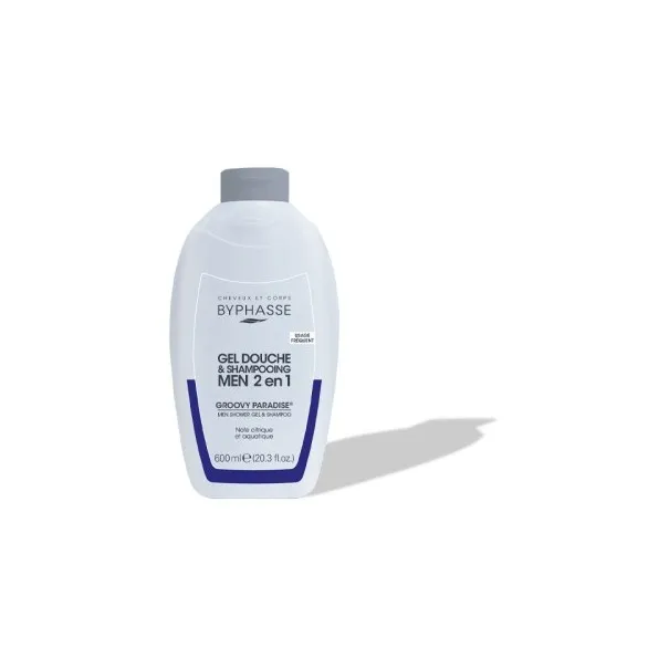 BYPHASSE GEL DOUCHE-SHAMPOOING 2 EN 1 GROOVY PARADISE MEN 600ML - BYPHASSE