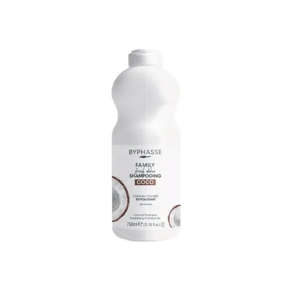 BYPHASSE FAMILY SHAMPOOING COCO CHEVEUX COLORES 750ML - BYPHASSE