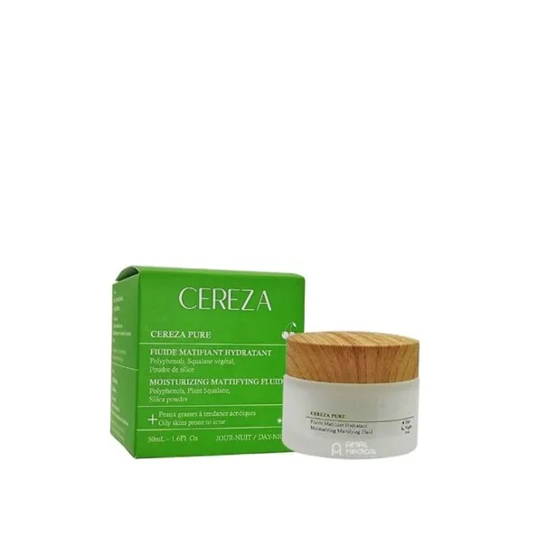 CEREZA PURE CREME DE NUIT FLUIDE MATIFIANT & HYDRATANTE 50ML - 