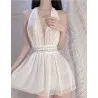 Lady In White Nuisette De Nuit En Mesh LF020 - 