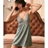 Nuisette Satinée Avec Dentelle LF053 - 