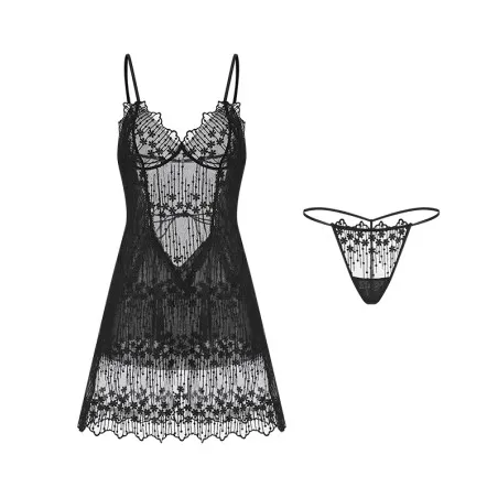 Lady In Black Mesh LF022 - 