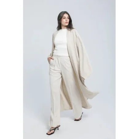 Kimono en lin brodé - Estelle
