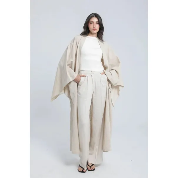 Kimono en lin brodé - Estelle