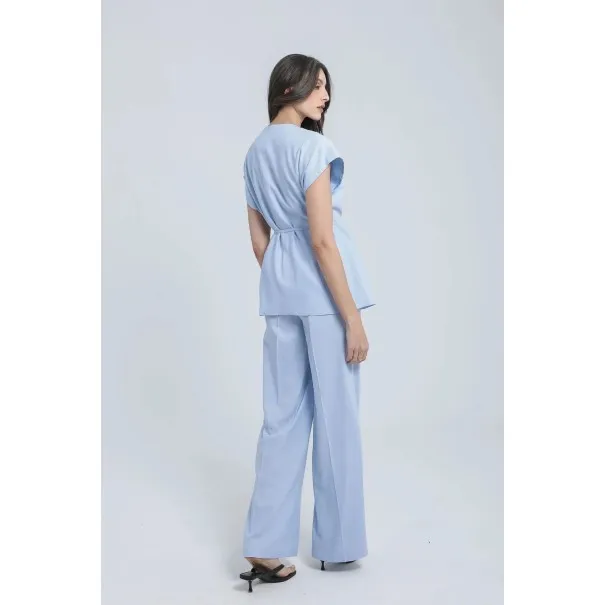 PANTALON LARGE EN LIN - Estelle