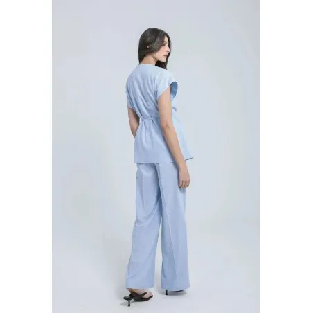 PANTALON LARGE EN LIN - Estelle