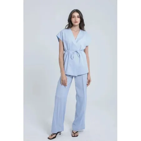 PANTALON LARGE EN LIN - Estelle