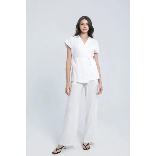 PANTALON LARGE EN LIN - Estelle