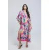 Robe mi longue en Satin Imprimé - Estelle