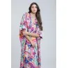 Robe mi longue en Satin Imprimé - Estelle