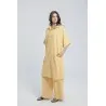 Robe tunique en lin rayé - Estelle