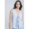 Veste à lanières en lin - Estelle