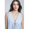 Ensemble en Lin – Veste à liens & pantalon fluide - Estelle